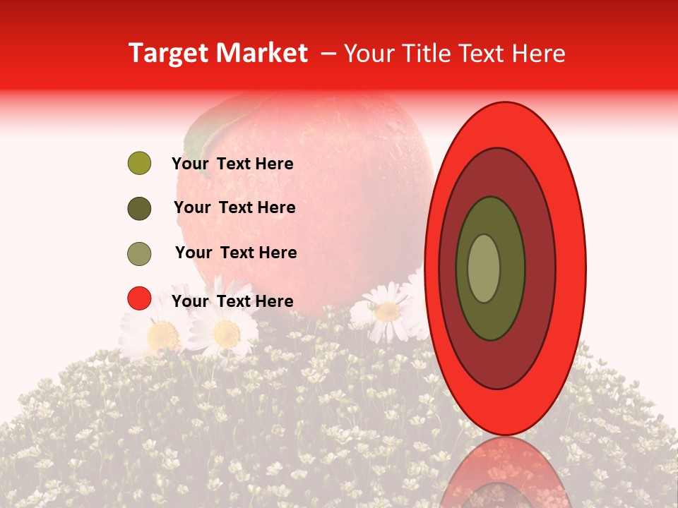 Camomile Juicy Fruit PowerPoint Template