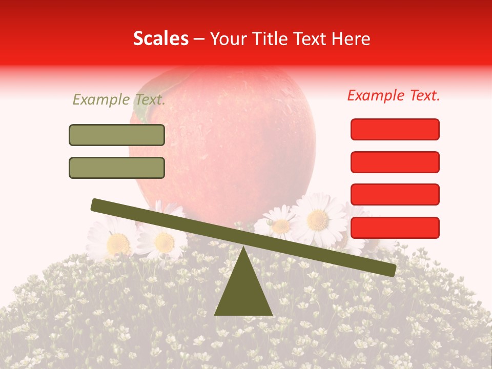 Camomile Juicy Fruit PowerPoint Template