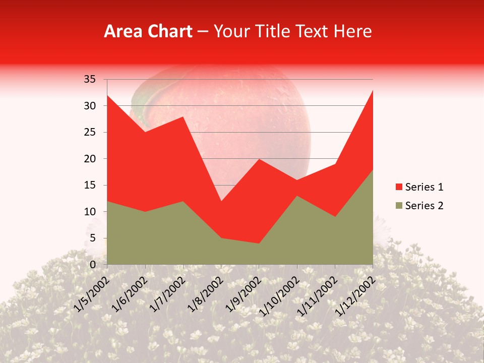 Camomile Juicy Fruit PowerPoint Template