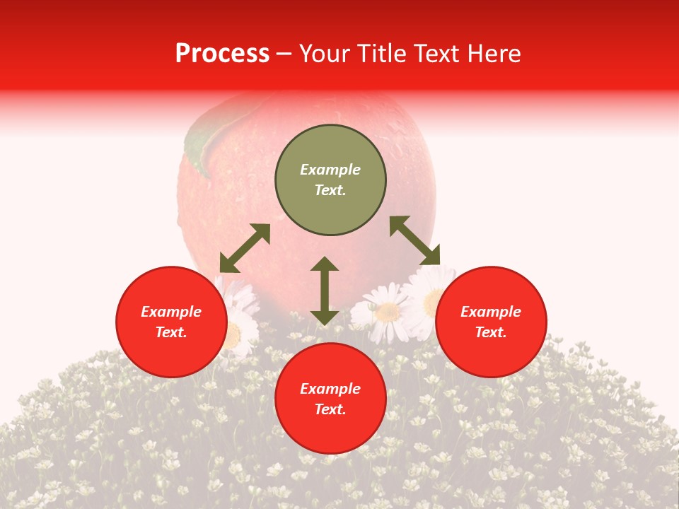 Camomile Juicy Fruit PowerPoint Template