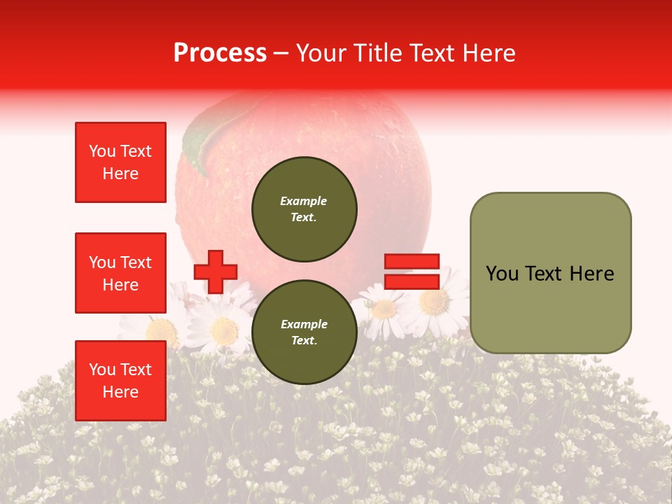 Camomile Juicy Fruit PowerPoint Template