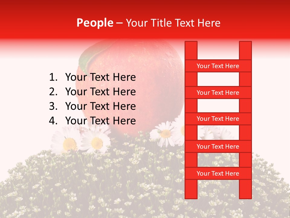 Camomile Juicy Fruit PowerPoint Template