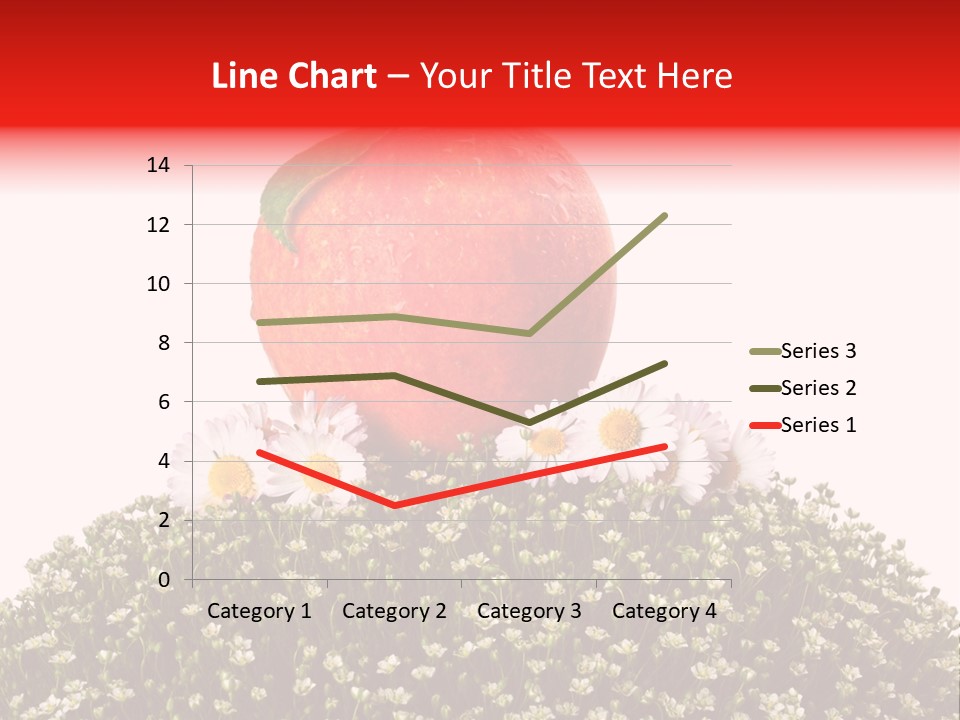 Camomile Juicy Fruit PowerPoint Template
