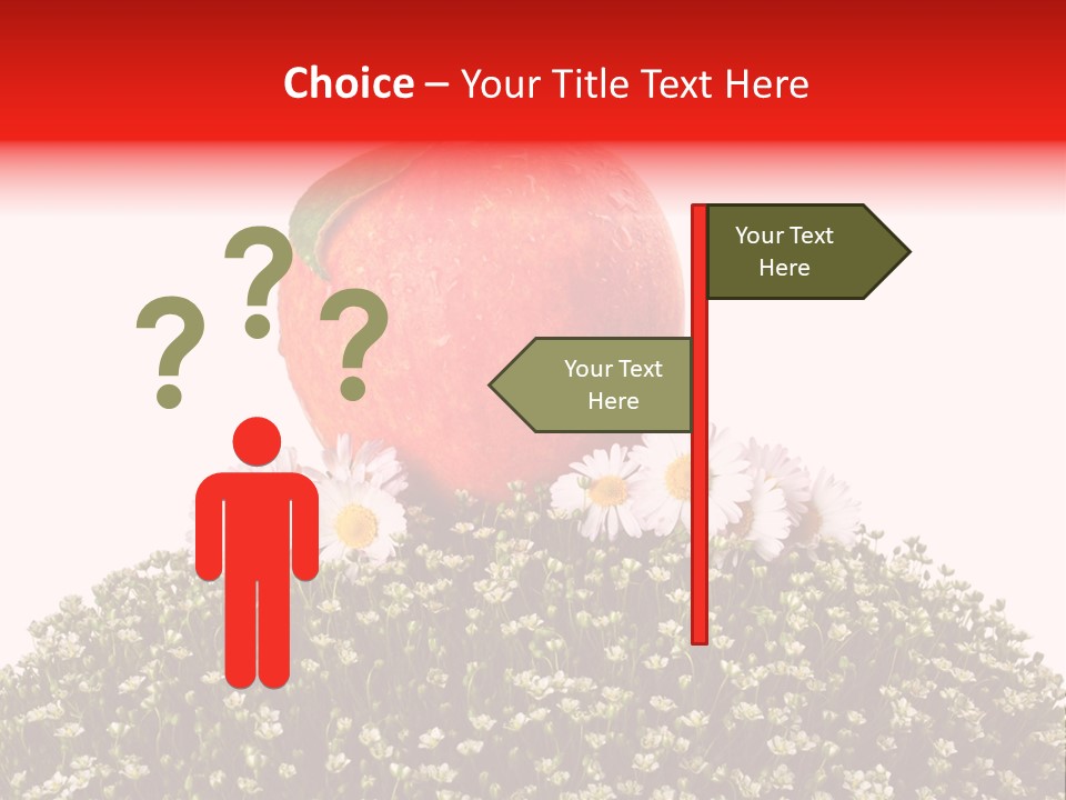 Camomile Juicy Fruit PowerPoint Template