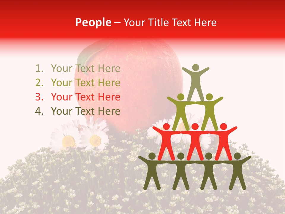 Camomile Juicy Fruit PowerPoint Template