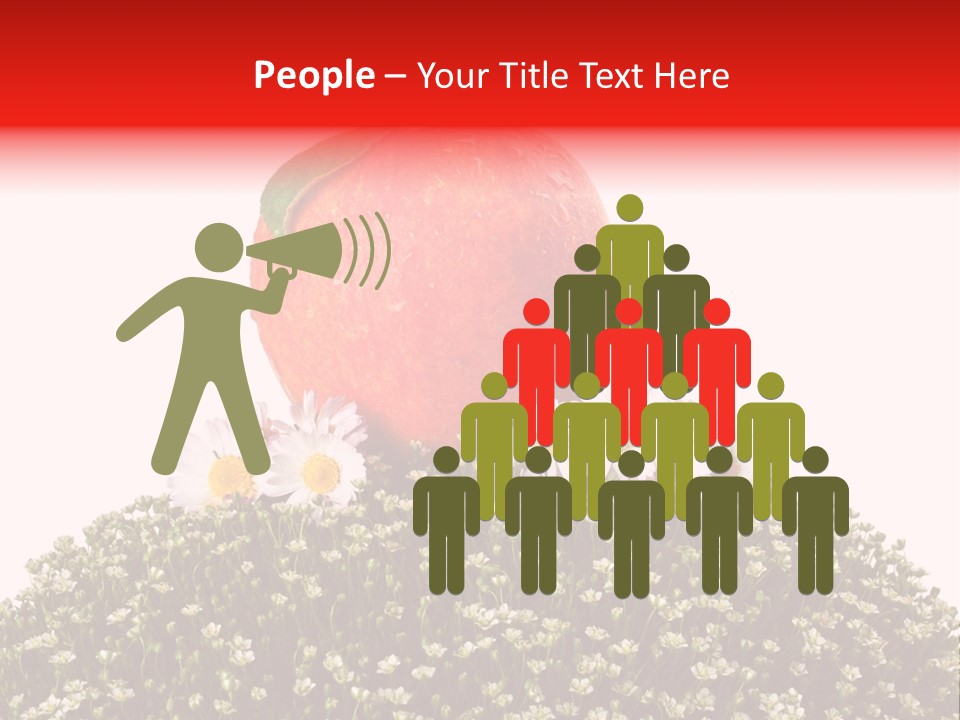 Camomile Juicy Fruit PowerPoint Template