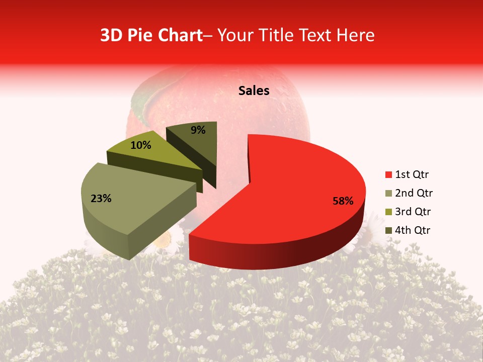 Camomile Juicy Fruit PowerPoint Template