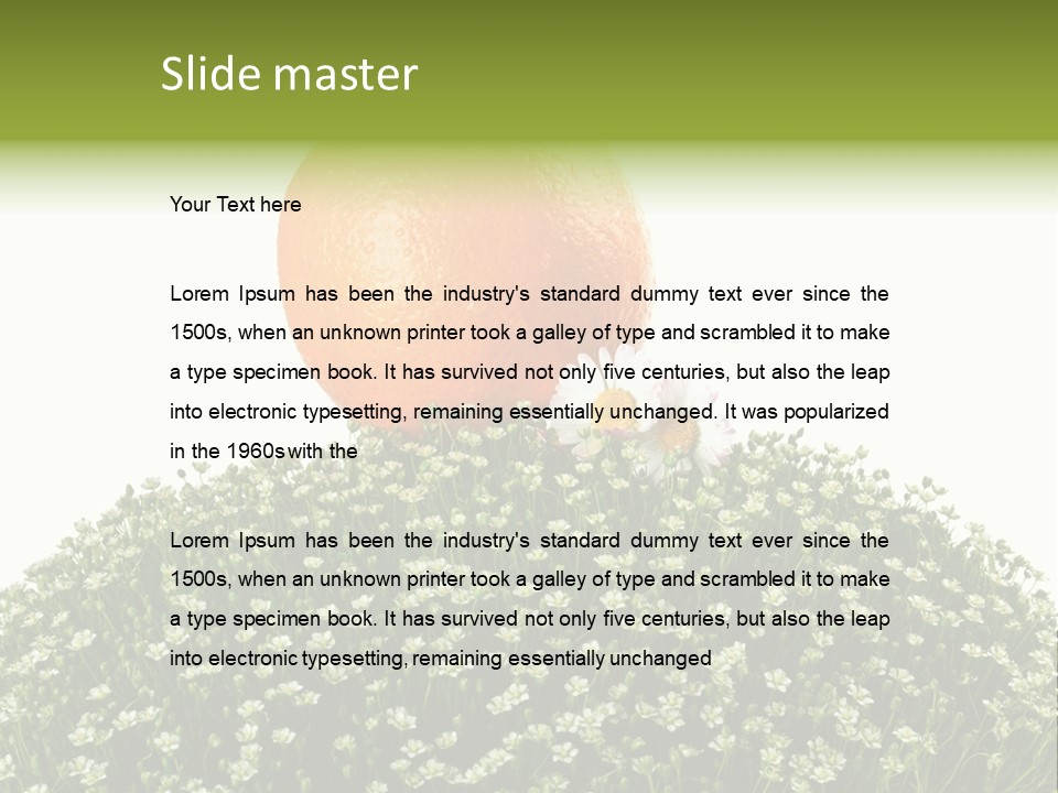 Foliage Drop Still PowerPoint Template