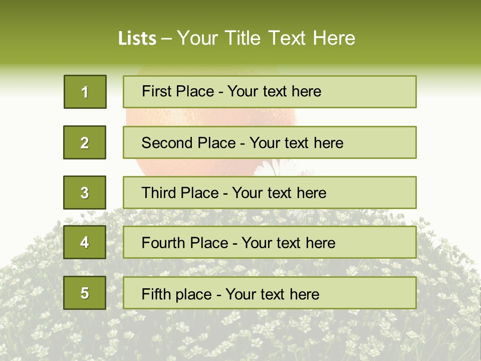 Foliage Drop Still PowerPoint Template