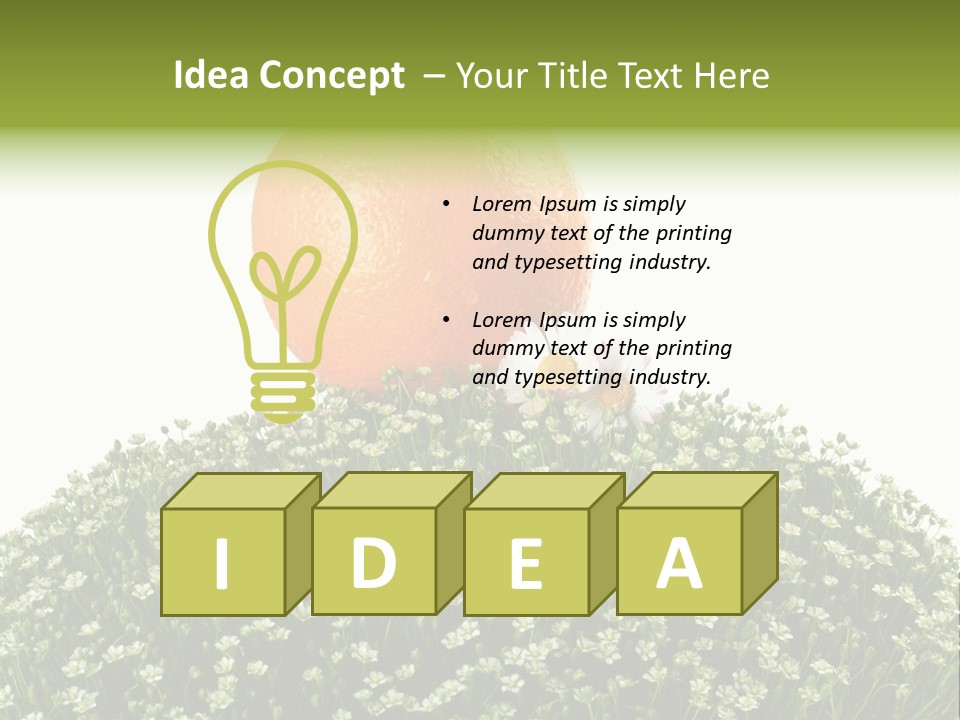 Foliage Drop Still PowerPoint Template