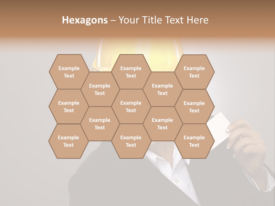 Office Businesswoman Copy PowerPoint Template