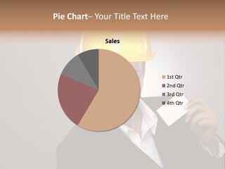 Office Businesswoman Copy PowerPoint Template