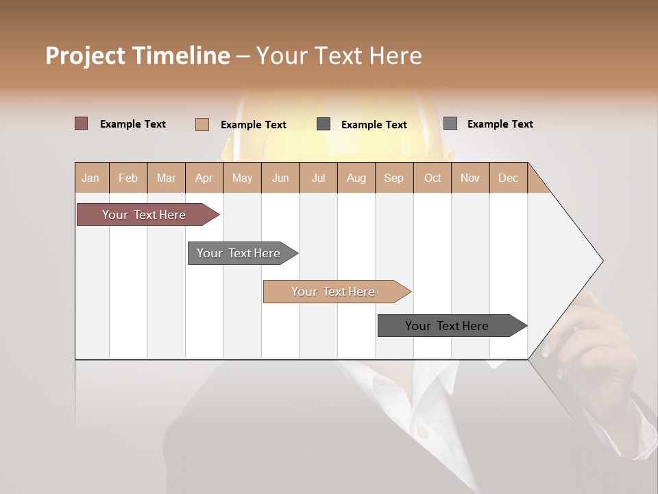 Office Businesswoman Copy PowerPoint Template