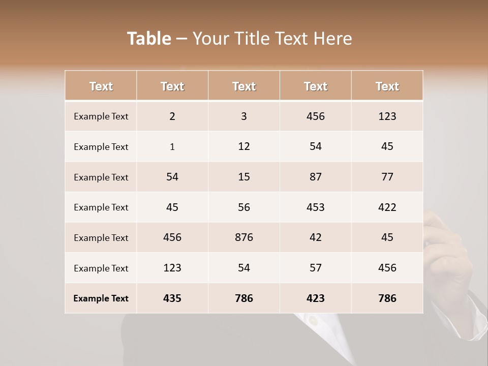 Office Businesswoman Copy PowerPoint Template