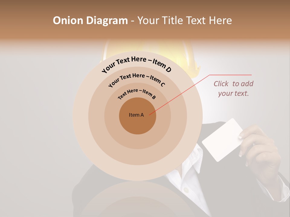 Office Businesswoman Copy PowerPoint Template