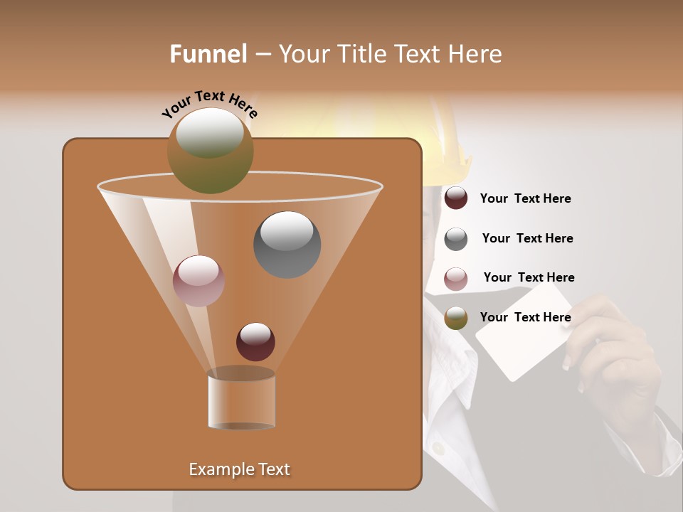 Office Businesswoman Copy PowerPoint Template