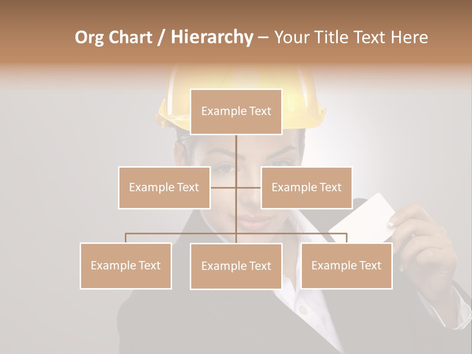 Office Businesswoman Copy PowerPoint Template