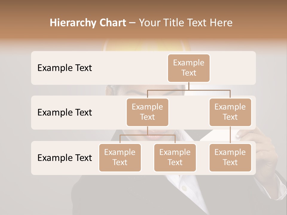 Office Businesswoman Copy PowerPoint Template