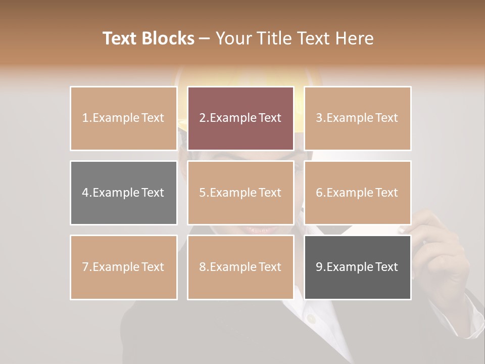 Office Businesswoman Copy PowerPoint Template