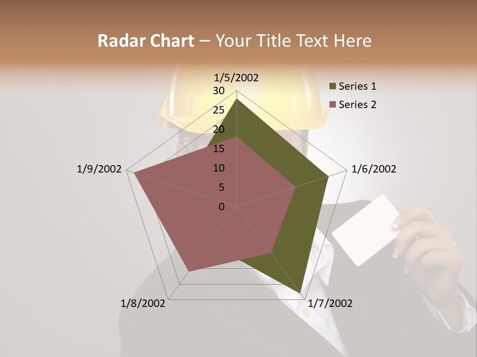 Office Businesswoman Copy PowerPoint Template