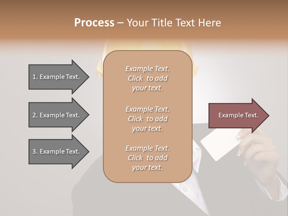 Office Businesswoman Copy PowerPoint Template