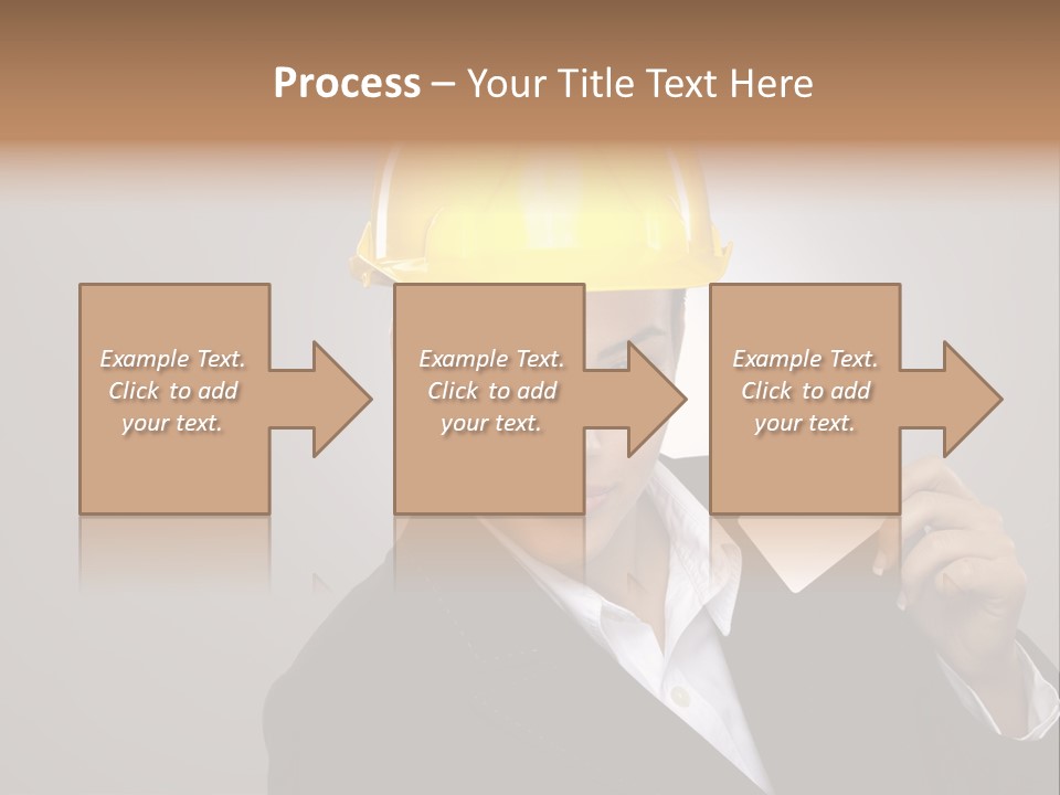 Office Businesswoman Copy PowerPoint Template