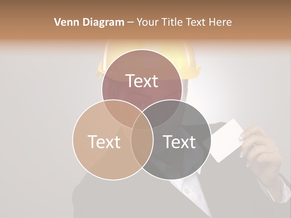 Office Businesswoman Copy PowerPoint Template