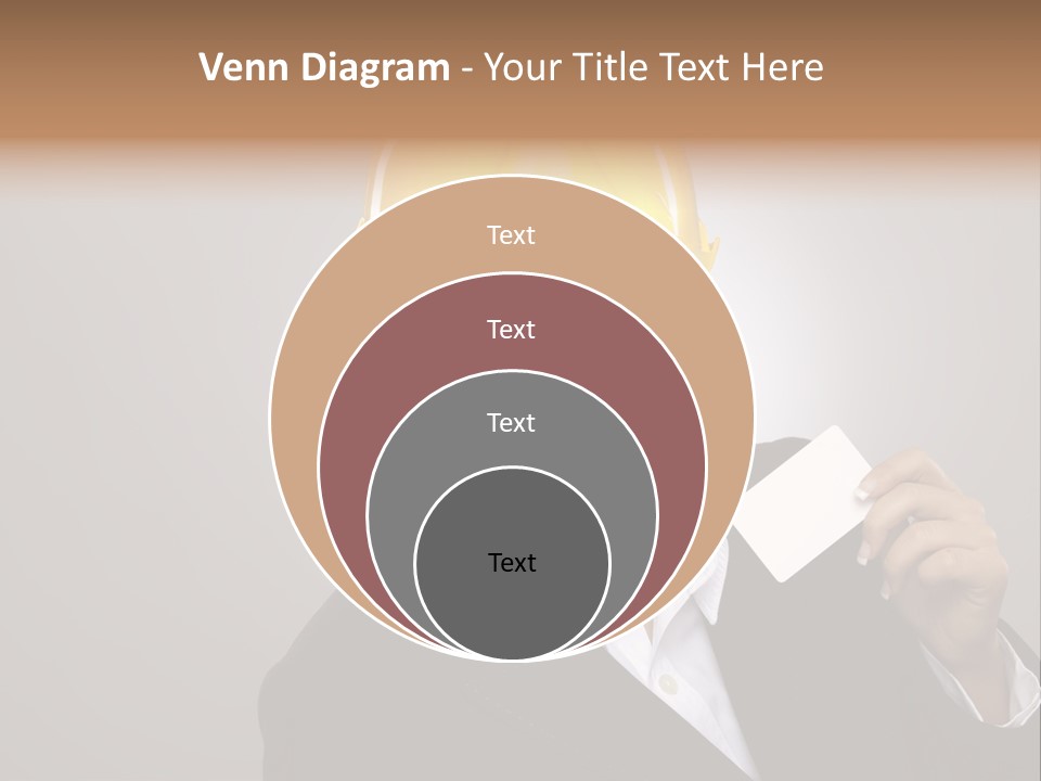 Office Businesswoman Copy PowerPoint Template