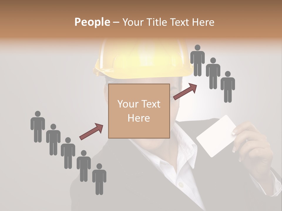 Office Businesswoman Copy PowerPoint Template