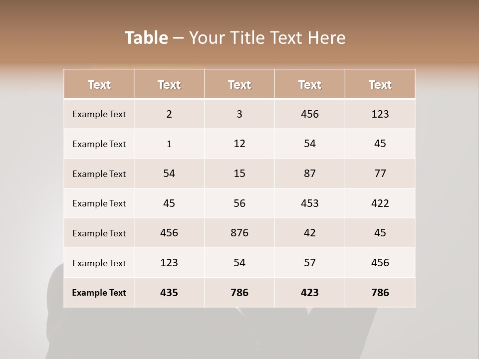 Executive Copy Human PowerPoint Template