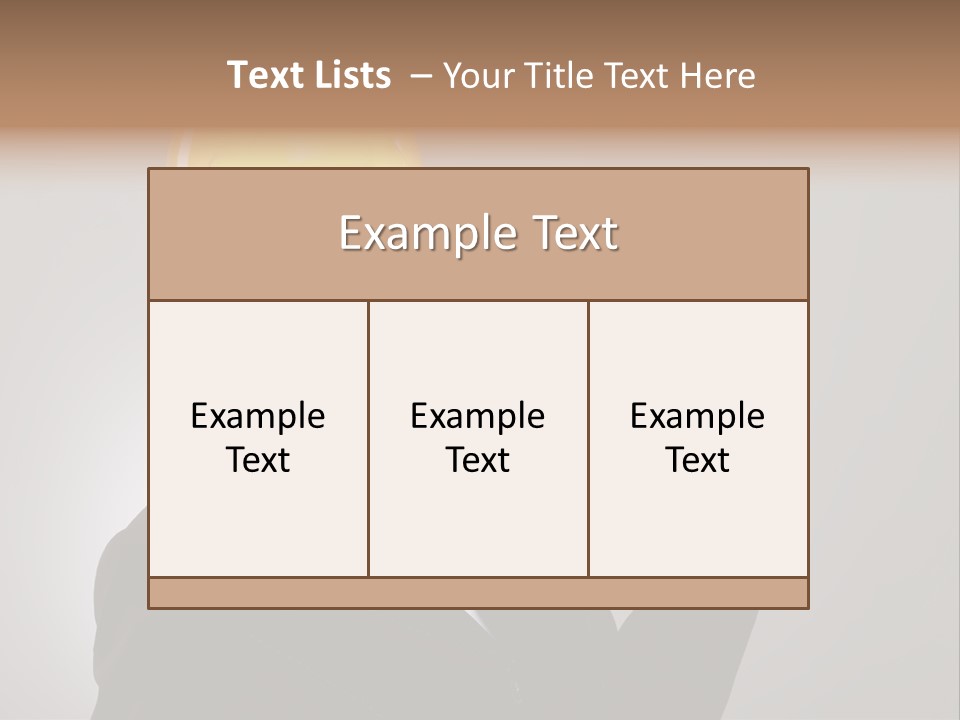 Executive Copy Human PowerPoint Template