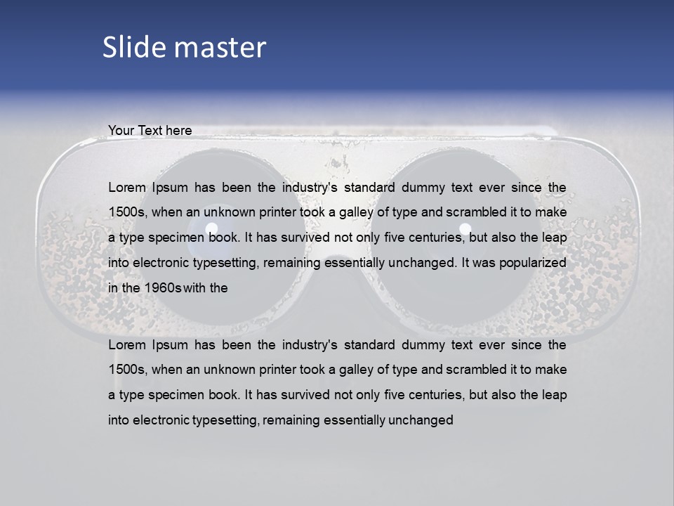 Zoom Optical View PowerPoint Template