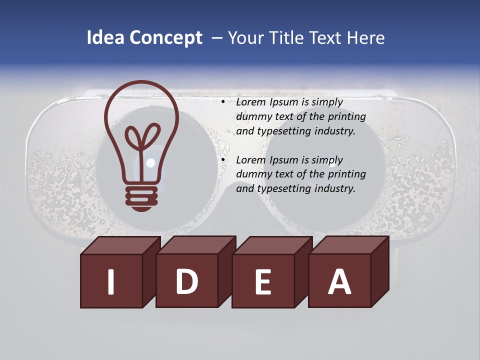 Zoom Optical View PowerPoint Template