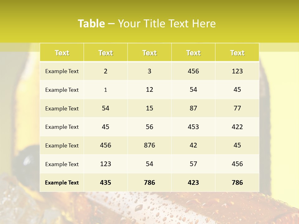 Background Condensation Thirst PowerPoint Template