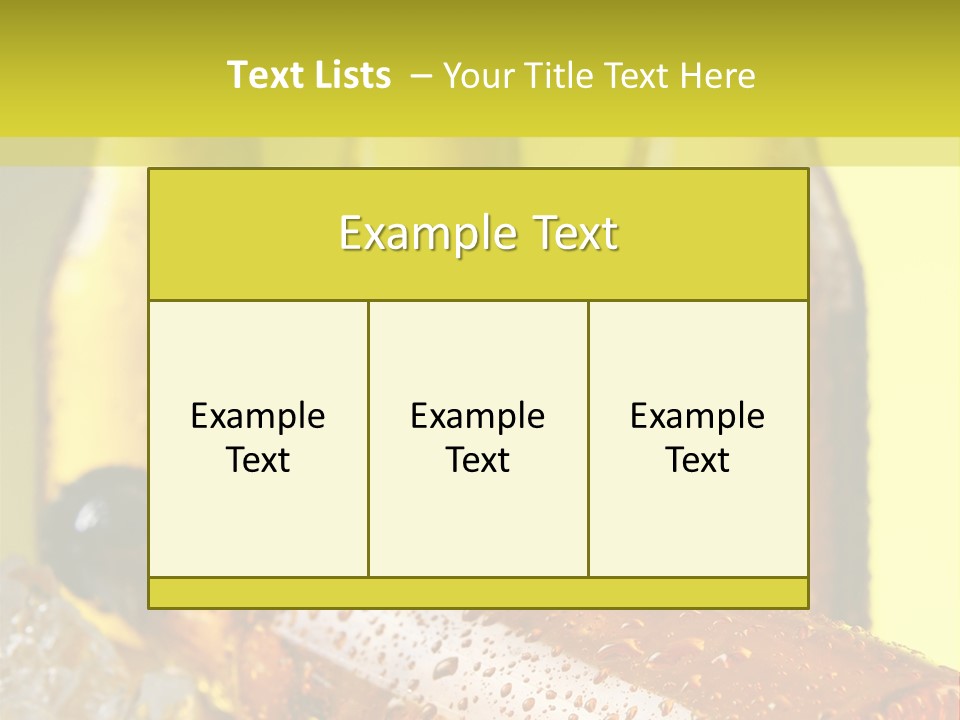 Background Condensation Thirst PowerPoint Template