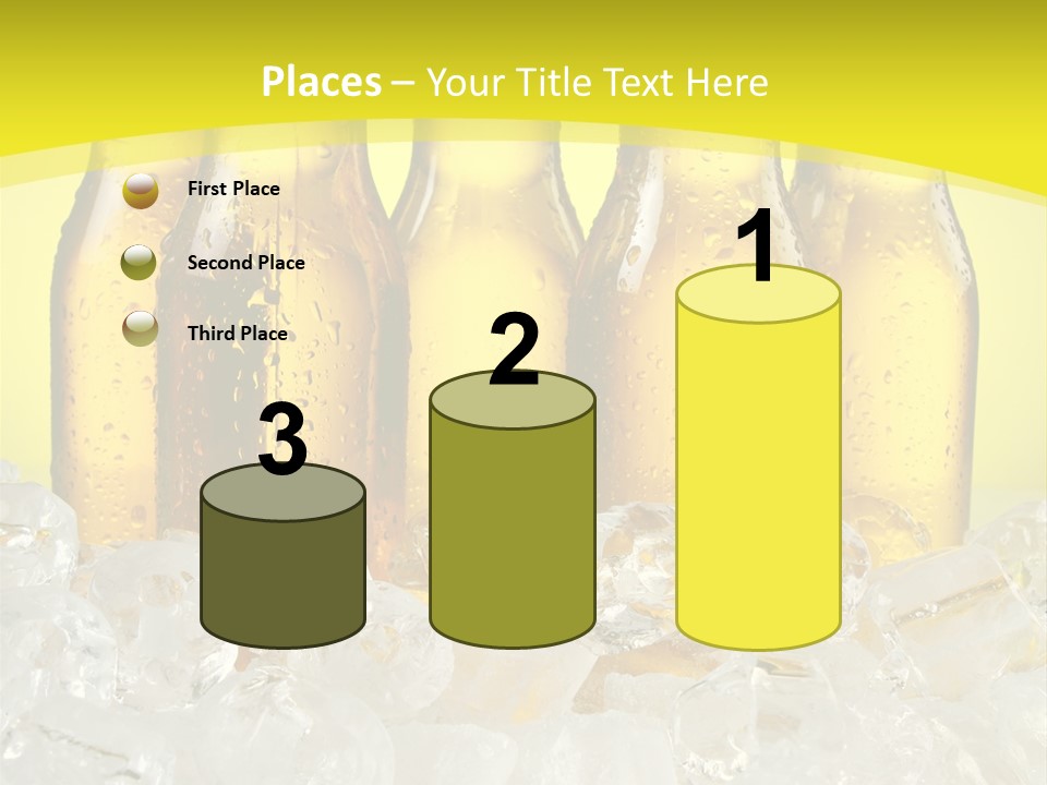 Glass Bottle Splash PowerPoint Template