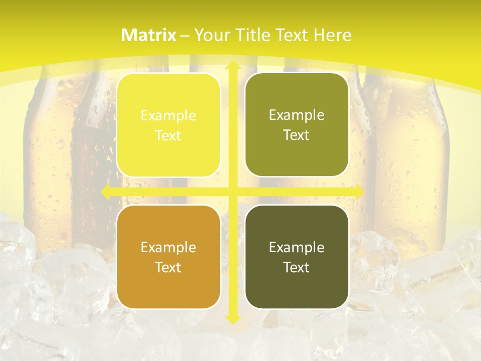 Glass Bottle Splash PowerPoint Template