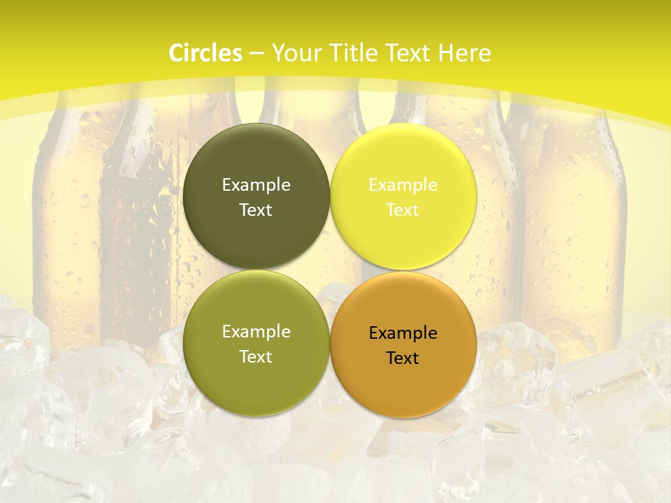 Glass Bottle Splash PowerPoint Template