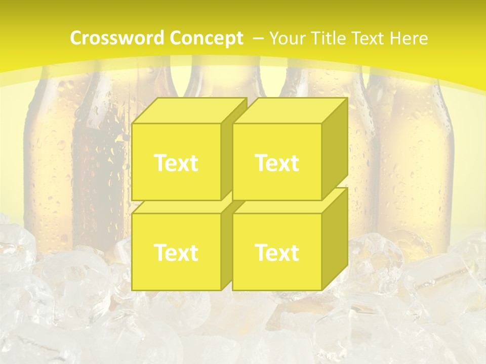 Glass Bottle Splash PowerPoint Template