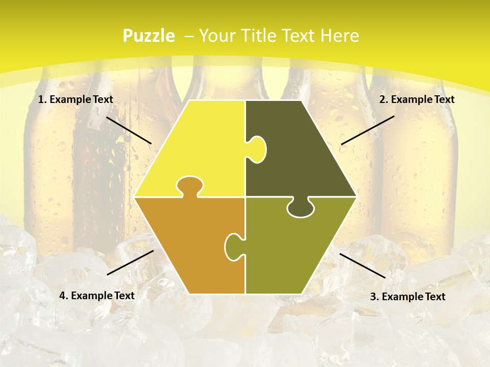 Glass Bottle Splash PowerPoint Template