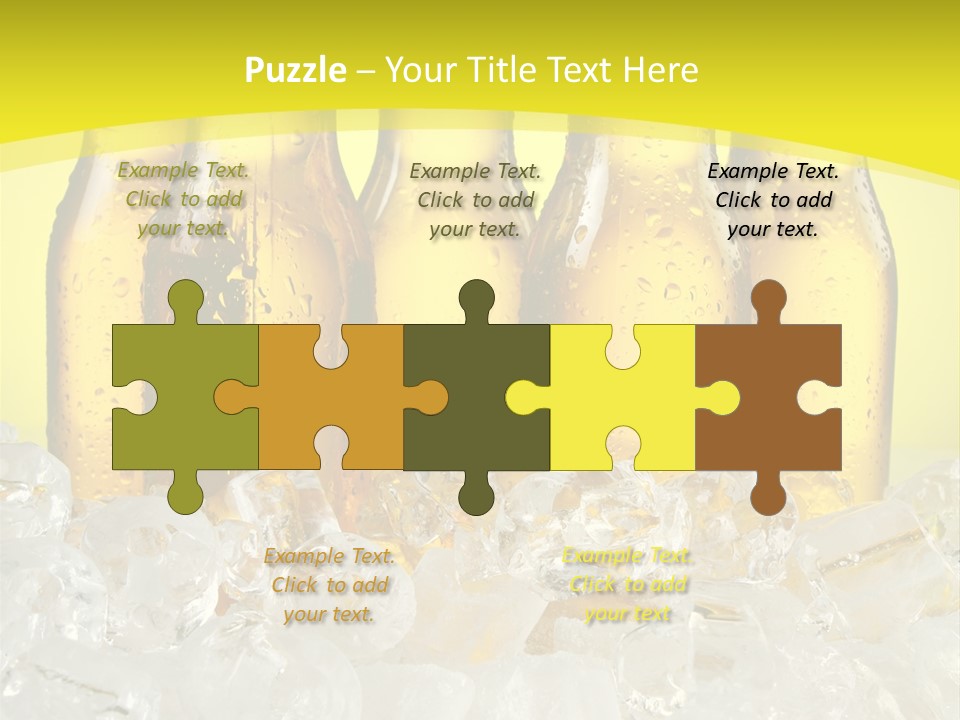 Glass Bottle Splash PowerPoint Template