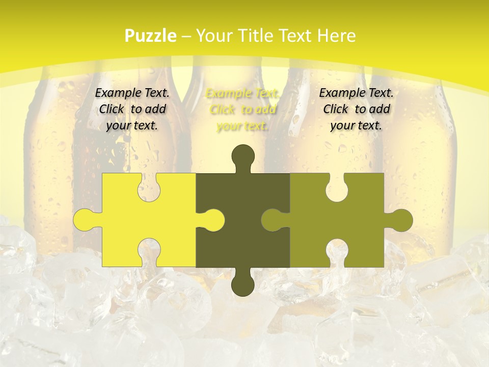 Glass Bottle Splash PowerPoint Template