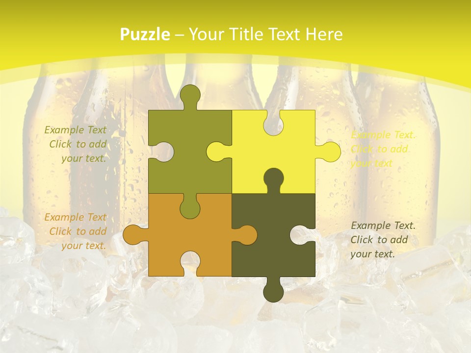 Glass Bottle Splash PowerPoint Template