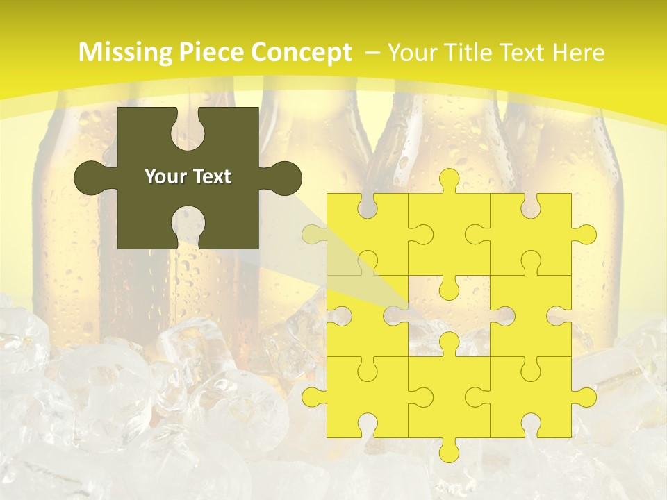 Glass Bottle Splash PowerPoint Template