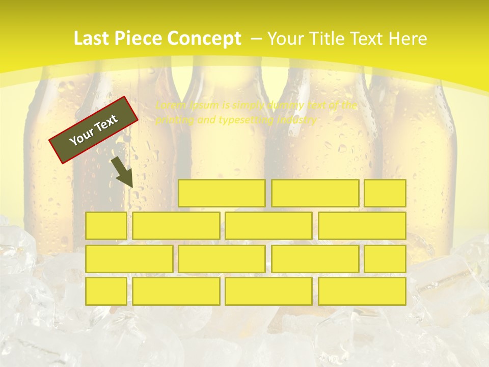 Glass Bottle Splash PowerPoint Template