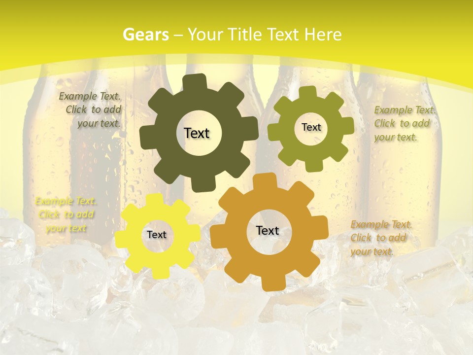 Glass Bottle Splash PowerPoint Template