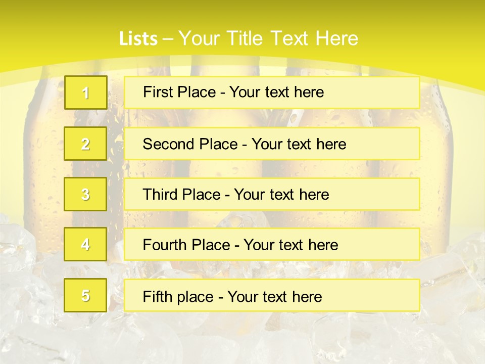 Glass Bottle Splash PowerPoint Template