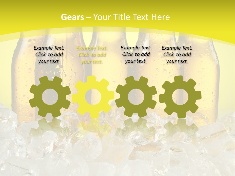 Glass Bottle Splash PowerPoint Template