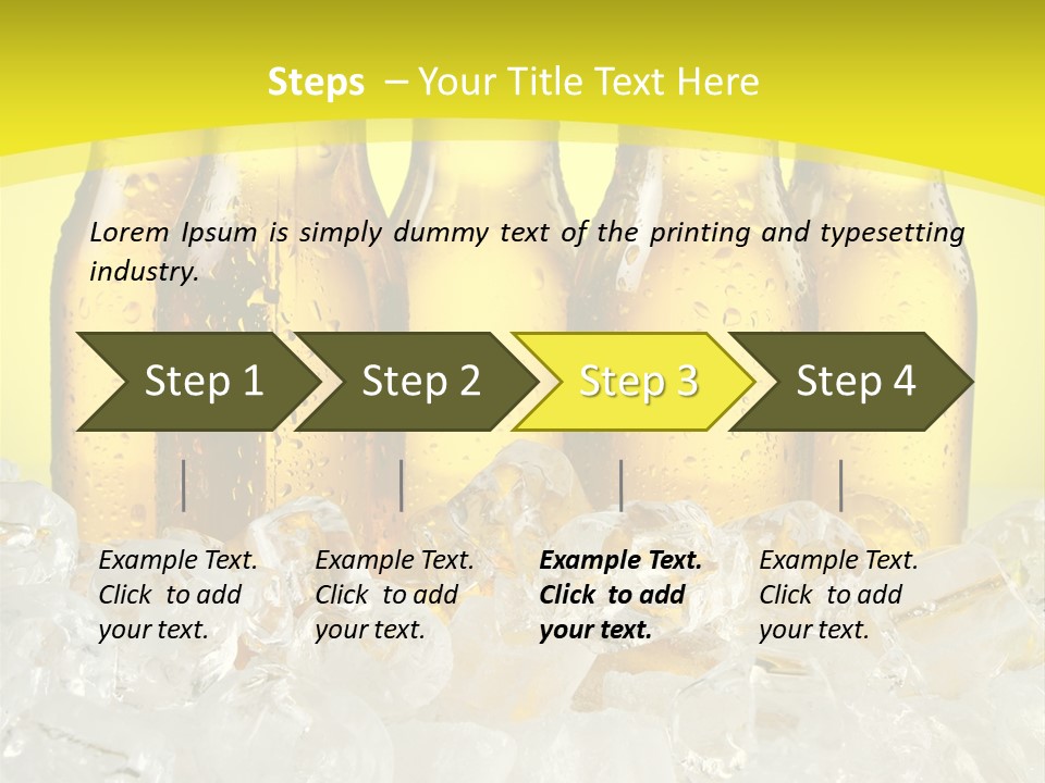 Glass Bottle Splash PowerPoint Template