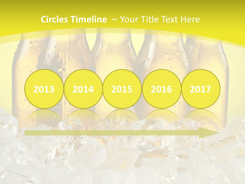 Glass Bottle Splash PowerPoint Template